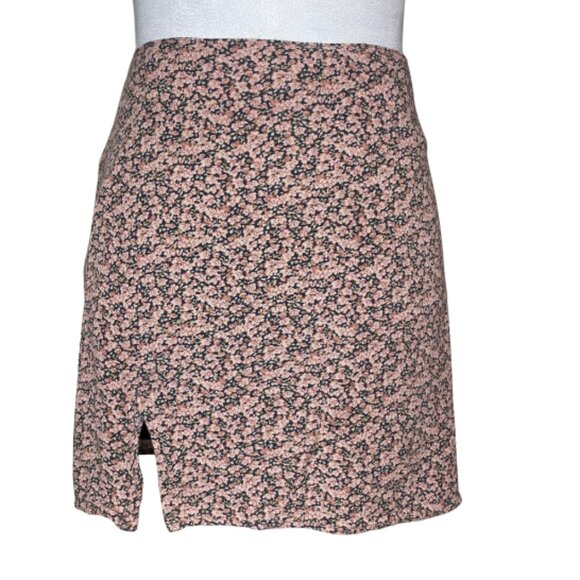 American Eagle High-Waisted Floral Slit Lined Mini Skirt Sz Small Feminine Cute - Picture 1 of 9